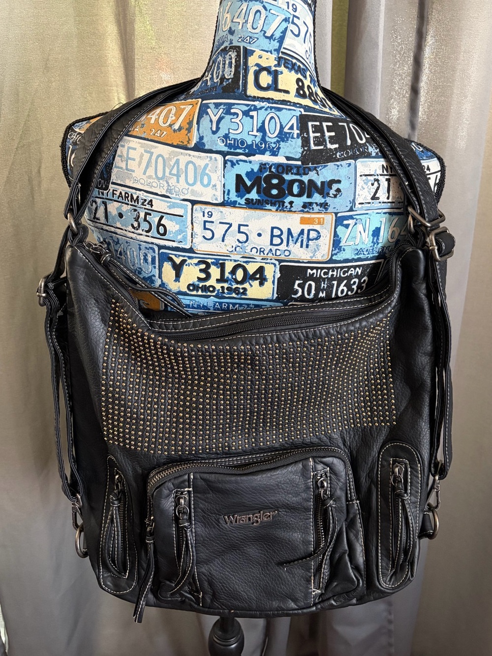 Wrangler Backpack Purse for Women Medium Convertible Shoulder Bag with Crossbody